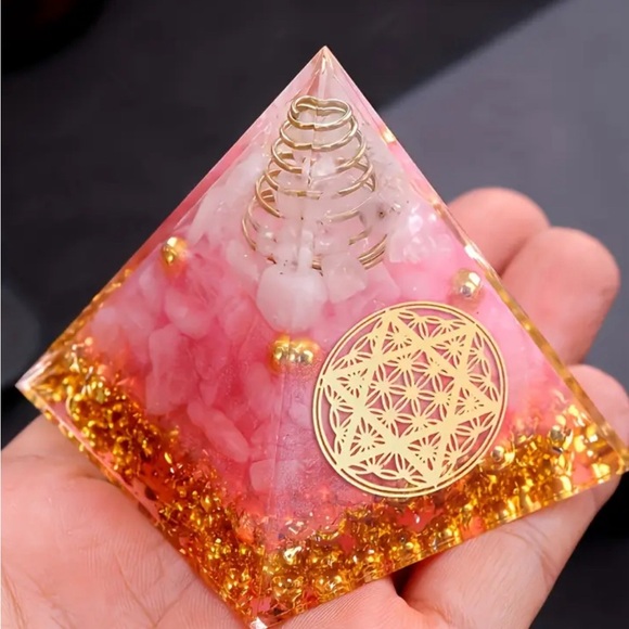 Other - NWOB Pink Steel Ring Pyramid.